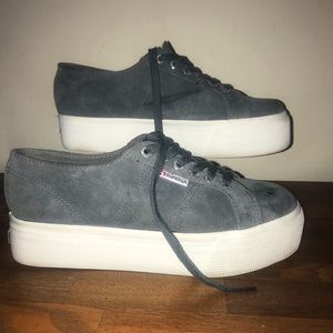 2790 SUECOTLINW Superga Platform Sneaker Size 8
